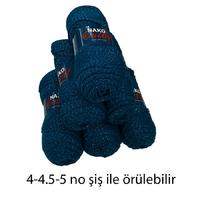 İH6679 - 750 gr. (6 Adet) Simli nako outlet yumuşak dokulu İhraç Fazlası İp