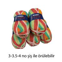 İH6687 - 544 gr. (5 Adet) Nako outlet batik İhraç Fazlası İp