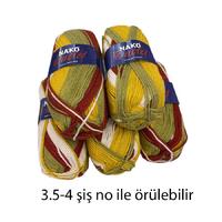 İH6689 - 550 gr. (5 Adet) Nako outlet batik İhraç Fazlası İp