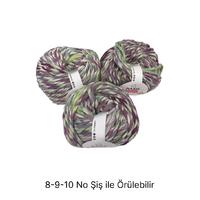 İH6720- 628 gr. (3 Adet)Moher spagetti yumuşak doku Nako outlet  İhraç Fazlası İp