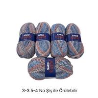 İH6723 - 514 gr. (5 Adet) Nako outlet batik İhraç Fazlası İp