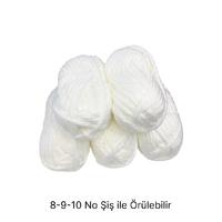 İH6725 - 700 gr. (5 Adet)Yumuşak doku kalın beyaz  İhraç Fazlası İp