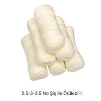 İH6733 - 384 gr. (6 Adet) Yumuşacık ince ekru İhraç Fazlası İp