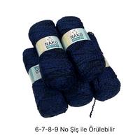 İH6736 - 890 gr. (5 Adet) Yumuşak doku buklet tarzı Nako outlet İhraç Fazlası İp