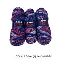 İH6758 - 436 gr. (3 Adet) Nako outlet uzun sarım İhraç Fazlası İp