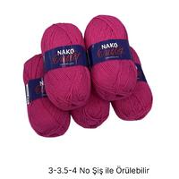 İH6762 - 550 gr. (5 Adet)% 75 yün nako outlet İhraç Fazlası İp