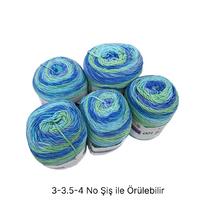 İH6781 - 465 gr. (5 Adet) Antipilling batik ihraç Fazlası İp