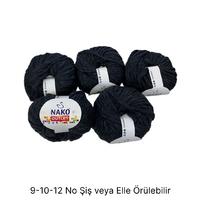İH6783 - 500 gr. (5 Adet) Nako outlet romeo % 100 yün moher ihraç füme İhraç Fazlası İp