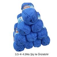 İH6864 - 500 gr. (10 Adet) Nako outlet koyu mavi İhraç Fazlası İp