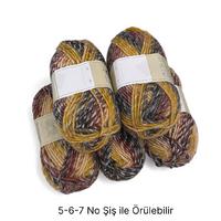 İH6866 - 388 gr. (5 Adet) Nako ihraç moher  İhraç Fazlası İp