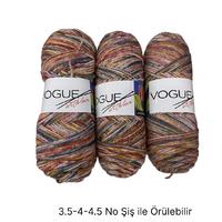 İH6869 - 390 gr. (3 Adet) Nako vogue Uzun sarım İhraç Fazlası İp