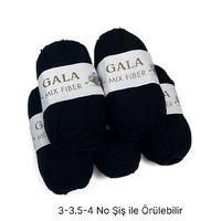 İH6872 - 550 gr. (5 Adet) Antipilling siyah gala  İhraç Fazlası İp