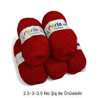 İH6895 - 590 gr. (5 Adet) İnce kırmızı ihraç Fazlası İp