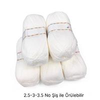 İH6905 - 500 gr. (5 Adet) Yumuşak doku İnce ihraç beyaz İhraç Fazlası İp