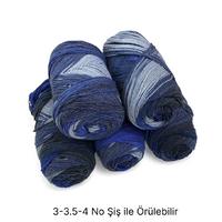 İH6910 - 520 gr. (5 Adet) % 25 yün batik İhraç Fazlası İp