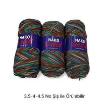 İH6915 - 300 gr. (3 Adet) Nako uzun sarım batik İhraç Fazlası İp