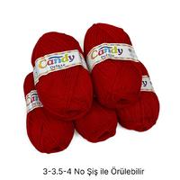 İH6936 - 392 gr. (5 Adet) Kırmızı İhraç Fazlası İp