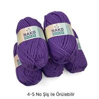 İH6954 - 532 gr. (5 Adet) Nako outlet mor  İhraç Fazlası İp