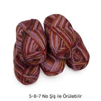 İH6958 - 665 gr. (5 Adet) % 100 yün İhraç Fazlası İp