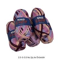 İH7001 - 796 gr. (5 Adet) Tığlık ince batik nako outlet İhraç Fazlası İp