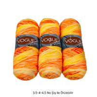 İH7028 - 386 gr. (3 Adet) Nako vogue uzun sarım İhraç Fazlası İp