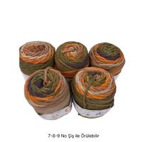 İH7034 - 470 gr. (5 Adet)  Maxi kalınlık batik  İhraç Fazlası İp