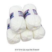 İH7049 - 730 gr. (5 Adet) Spagetti kalınlık ihraç beyaz İhraç Fazlası İp