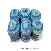 İH7259 - 600 gr. (6 Adet) Antipilling batik İhraç Fazlası İp