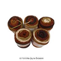 İH7298 - 480 gr. (5 Adet) Maxi kalınlık batik İhraç Fazlası İp