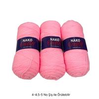 İH7343 - 540 gr. (3 Adet) Uzun sarım pembe İhraç Fazlası İp