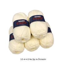 İH7419 - 790 gr. (5 Adet) Nako outlet ekru İhraç Fazlası İp