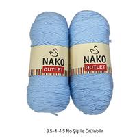 İH7421 - 338 gr. (2 Adet) Nako outlet uzun çile İhraç Fazlası İp