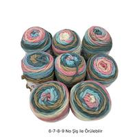 İH7437 - 824 gr. (8 Adet) Maxi kalınlık batik İhraç Fazlası İp