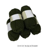 İH7441 - 574 gr. (5 Adet) Haki İhraç Fazlası İp