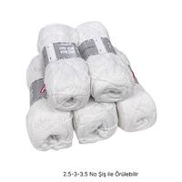 İH7469 - 550 gr. (5 Adet) Cotton beyaz İhraç Fazlası İp