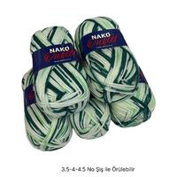 İH7475 - 554 gr. (5 Adet) % 75 yün batik Nako outlet İhraç Fazlası İp