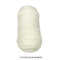 İH7512 - 369 gr. (1 Adet) Büyük çile ekru İhraç Fazlası İp