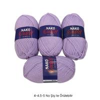 İH7517 - 374 gr. (4 Adet) Nako outlet lila İhraç Fazlası İp