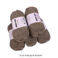 İH7518 - 500 gr. (5 Adet) Yarnart süper merino % 25 yün color 257 İhraç Fazlası İp