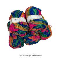 İH7552 - 500 gr. (5 Adet) Batik ince yumuşak doku İhraç Fazlası İp