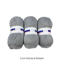 İH7559 - 572 gr. (3 Adet) Yumuşak Doku Gri İhraç Fazlası İp