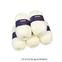 İH7654 - 800 gr. (5 Adet) Nako outlet ekru  İhraç Fazlası İp