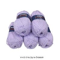 İH7727 - 550 gr. (5 Adet) Simli Yumuşak Doku nako outlet İhraç Fazlası İp