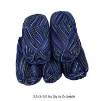 İH7766 - 310 gr. (5 Adet) % 75 yün ince batik İhraç Fazlası İp