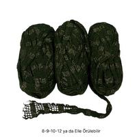 İH7799 - 330 gr. (3 Adet) Fantazi şerit ip gold simli İhraç Fazlası İp