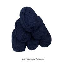 İH7811 - 528 gr. (6 Adet) Spagetti Yumuşak Doku lacivert İhraç Fazlası İp