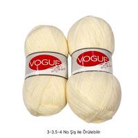 İH7848 - 312 gr. (2 Adet) Antipilling nako vogue krem  İhraç Fazlası İp