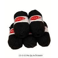 İH7867 - 474 gr. (5 Adet) Nako vogue Yumuşak Doku koyu kahve İhraç Fazlası İp