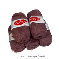 İH7898 - 440 gr. (5 Adet) Simli Nako vogue İhraç Fazlası İp