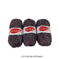 İH7901 - 320 gr. (3 Adet) Nako vogue Moher kırçıllı İhraç Fazlası İp